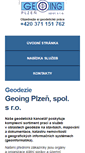 Mobile Screenshot of geoing.cz